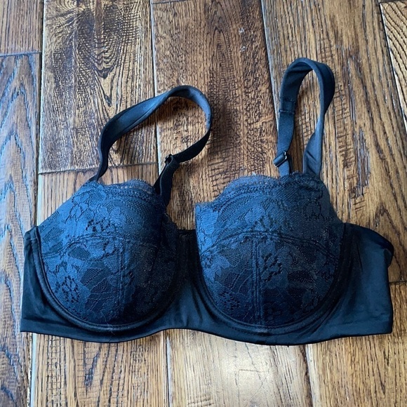 LL WORTHY Hunter Mcgrady Black Bra Size 36B - Picture 1 of 3